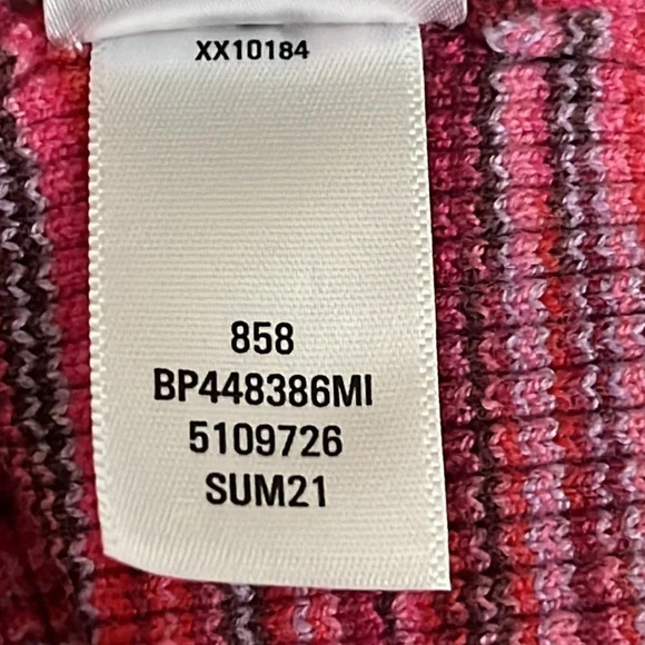 BP Space Dye Short Sleeve Crop Cardigan in Pink Ibis - NEW - Size Small - Picture 8 of 8